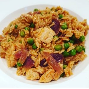 chicken and mushroom risotto