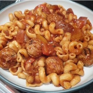 pasta meatballs